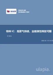 半导体行业专题研究（普通）：特种IC：高景气持续，业绩弹性释放可期