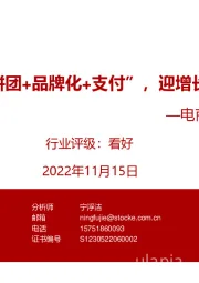 电商系列深度报告：“出海+社区拼团+品牌化+支付”，迎增长和盈利拐点