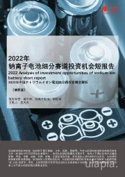 2022年钠离子电池细分赛道投资机会短报告（摘要版）