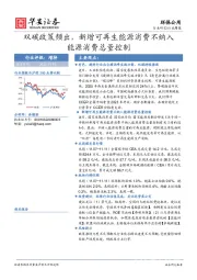 环保公用行业周报：双碳政策频出，新增可再生能源消费不纳入能源消费总量控制