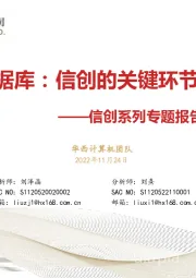 信创系列专题报告（五）：数据库：信创的关键环节