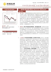 金属&新材料周报：利好政策提振预期，加息节奏或将放缓