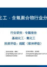国信化工·含氟聚合物行业分析框架