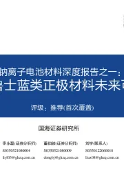 基础化工:钠离子电池材料深度报告之一:普鲁士蓝类正极材料未来可期