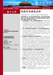 光伏行业动态点评：硅料价格下行，光伏产业链中下游有望受益