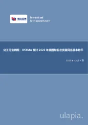 化工行业周报：USTMA预计2022年美国轮胎出货量同比基本持平