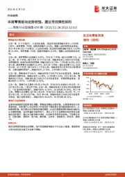 零售行业周报第459期:本周零售板块走势较强,建议寻找弹性标的
