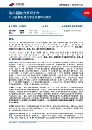 造车新势力系列十六：11月多数新势力车企销量环比提升