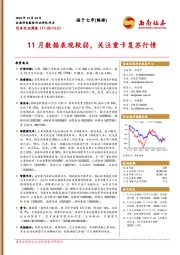 汽车行业周报：11月数据表现较弱，关注重卡复苏行情