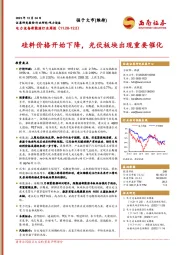 电力设备新能源行业周报：硅料价格开始下降，光伏板块出现重要催化