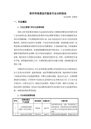 软件和信息技术服务行业分析报告