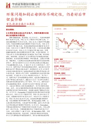 有色-能源金属行业周报：环保问题加剧云母供给不确定性，仍看好后市锂盐价格