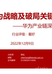 华为产业链深度系列研究：华为战略及破局关键