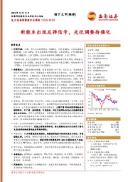 电力设备新能源行业周报：新能车出现反弹信号，光伏调整待催化