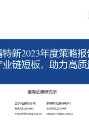 专精特新2023年度策略报告：补齐产业链短板，助力高质量发展
