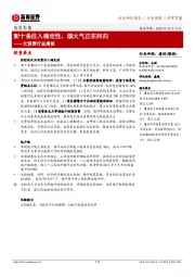 大消费行业周报：新十条注入确定性，烟火气正在回归