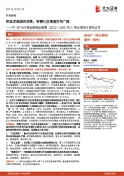 对《扩大内需战略规划纲要（2022－2035年）》物业相关内容的点评：积极发展服务消费，物管社区增值空间广阔