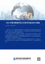 2022年清洁能源发电行业信用风险总结与展望