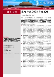 家电行业2023年度策略：可选消费配置正当时