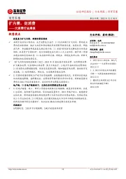 大消费行业周报：扩内需，促消费