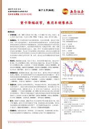 汽车行业周报：重卡降幅收窄，乘用车销售承压