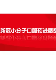 医药行业：CXO行业及新冠小分子口服药进展数据跟踪