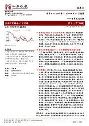 证券Ⅱ券商板块月报：券商板块2022年11月回顾及12月展望