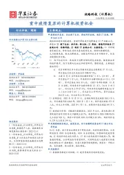 战略科技（计算机）行业周报：重申疫情复苏的计算机投资机会