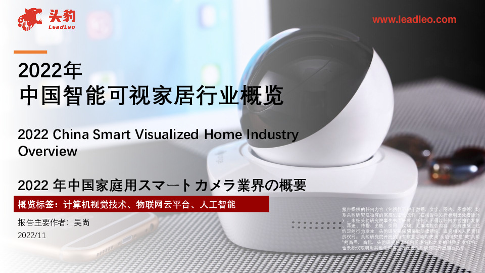 2022年中国智能可视家居行业概览