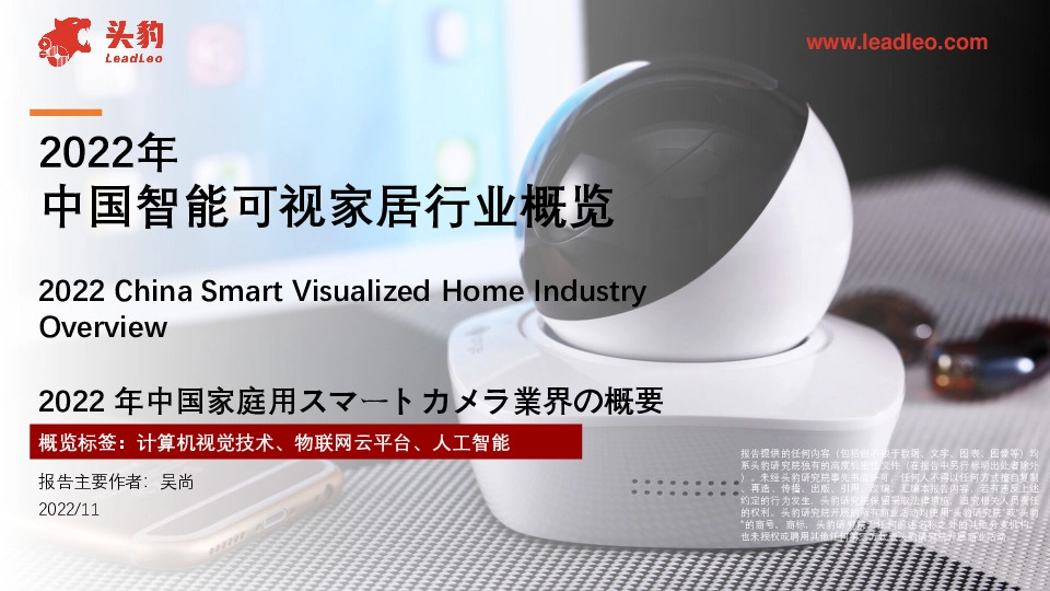 2022年中国智能可视家居行业概览