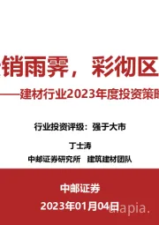 建材行业2023年度投资策略：云销雨霁，彩彻区明