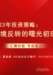 保险行业2023年投资策略：困境反转的曙光初现