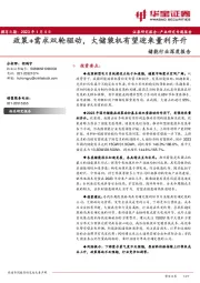储能行业深度报告：政策+需求双轮驱动，大储装机有望迎来量利齐升