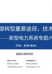 新型电力系统专题六：新型储能：能源转型重要途径，技术路线百花齐放