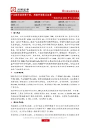 风光行业2022年12月月报：产业链价格持续下跌，刺激终端需求起量