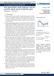 互联网电商行业点评报告:挑战中寻找机会,关注拐点前信号