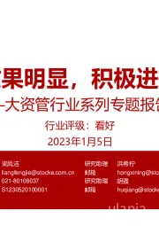 大资管行业系列专题报告四:转型效果明显,积极进军公募