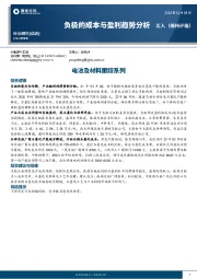 电池及材料跟踪系列：负极的成本与盈利趋势分析