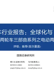 两轮车三部曲系列之电动两轮车：电动两轮车行业报告：全球化与“油改电”