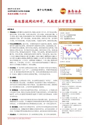 交运行业周报：春运客流同比回升，民航需求有望复苏