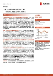 公用事业：对于近期上海居民电价及电费的解读-上海12月居民电费为何如此之高？
