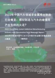 2022年中国汽车领域非金属增材制造行业概览：增材制造与汽车的碰撞将产生怎样的火花？（摘要版）