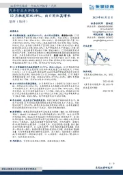 汽车行业点评报告：12月批发环比+9%，出口同比高增长