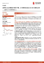 晶圆代工行业跟踪报告之二:台积电22Q4营收处于指引下限,23年资本支出在320-360亿美元之间