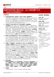 钠电池行业系列深度报告之一:性能和应用有望与锂电互补,2023年将迎量产元年