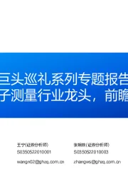 专精特新行业：国际巨头巡礼系列专题报告之四-是德科技：电子测量行业龙头，前瞻布局引领发展