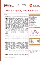 汽车行业周报：22Q4行业业绩预增，23Q1表现预计承压