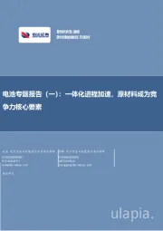 电池专题报告(一):一体化进程加速,原材料成为竞争力核心要素
