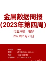 金属数据周报（2023年第四周）
