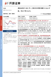 汽车行业点评报告：乘联会预计2023年1月乘用车零售销量为136.0万辆，同比下降34.6%